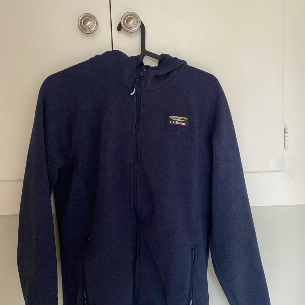 L.L. Bean Dark Blue Full-Zip Jacket